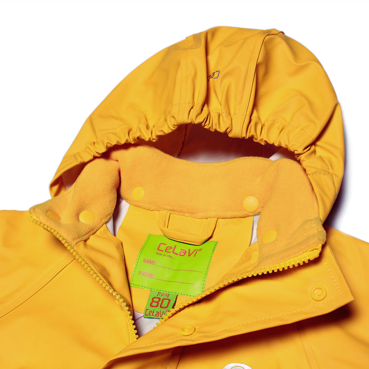 Celavi Basic Rainwear Set Solid Elm Green - Regenpak Effen Groen