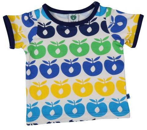 Smafolk - BABY T-Shirt Multi Apples - Shirt blauw/geel/groene appels