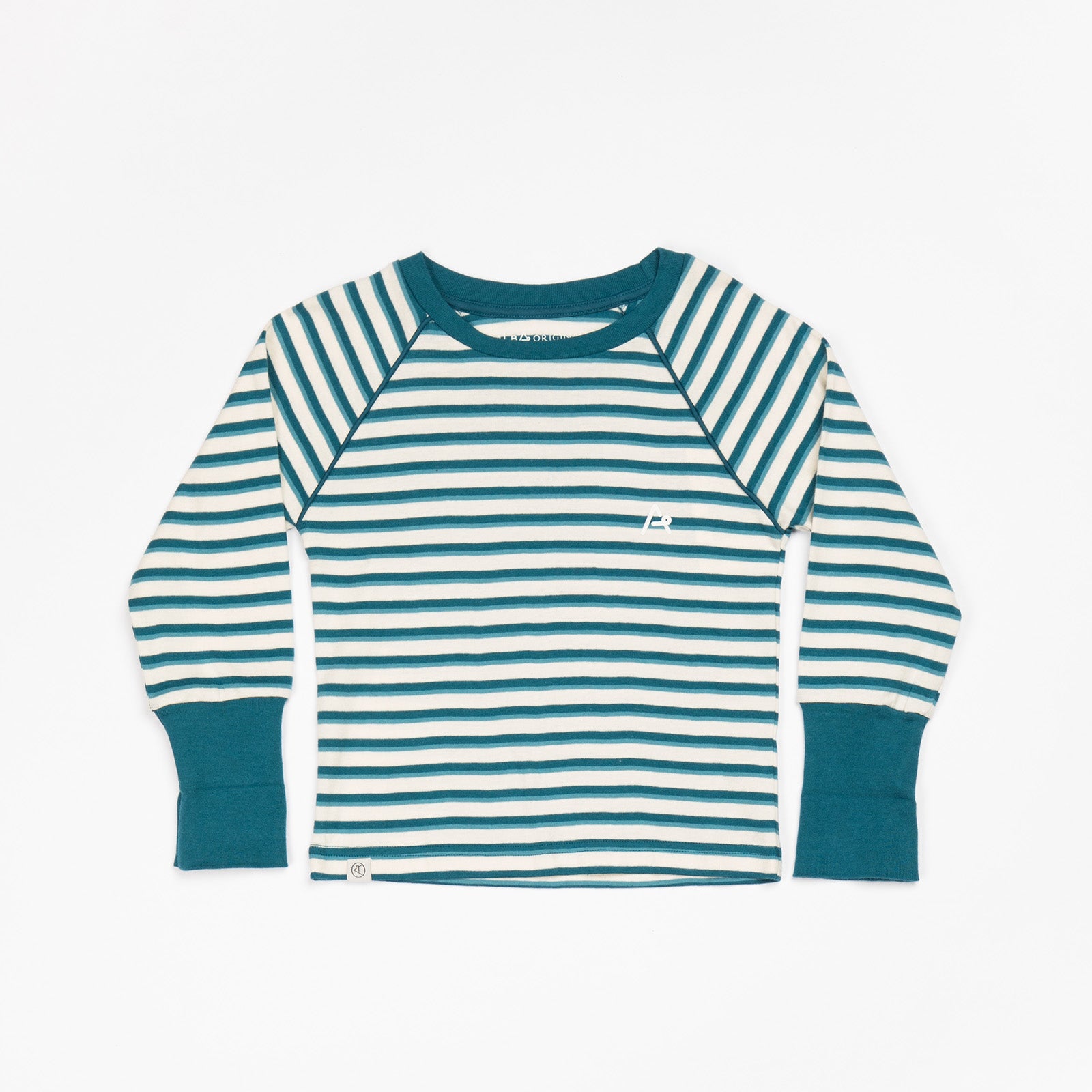 AlbaBaby - Longsleeve Alpha Blouse Blue Coral Striped