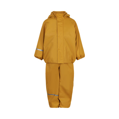Celavi Rainwear SET Fleece Mineral Yellow  - Gevoerd Regenpak (2 delen) Effen Geel