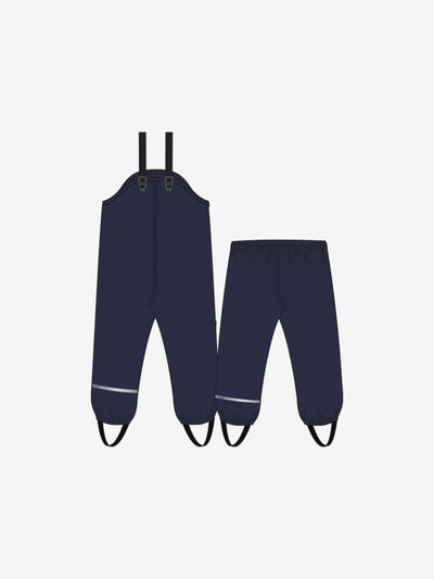 Celavi Rainwear SET Fleece Navy - Gevoerd Regenpak (2 delen) Racecar Donker Blauw