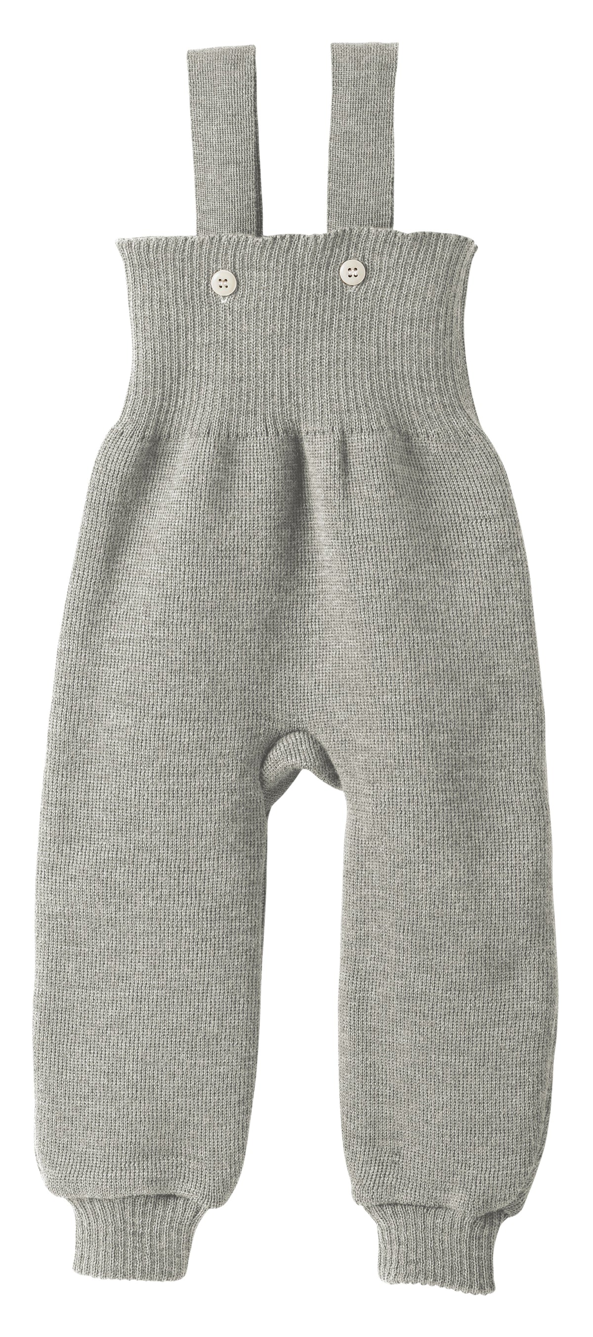 Disana Knitted Wool Trouser Grey - Playsuit Gebreide Wol Licht Grijs