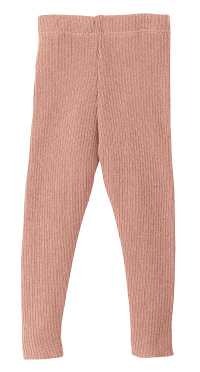 Disana Knitted Wool Leggings Rosé - Leggings Gebreide Wol Zacht Roze