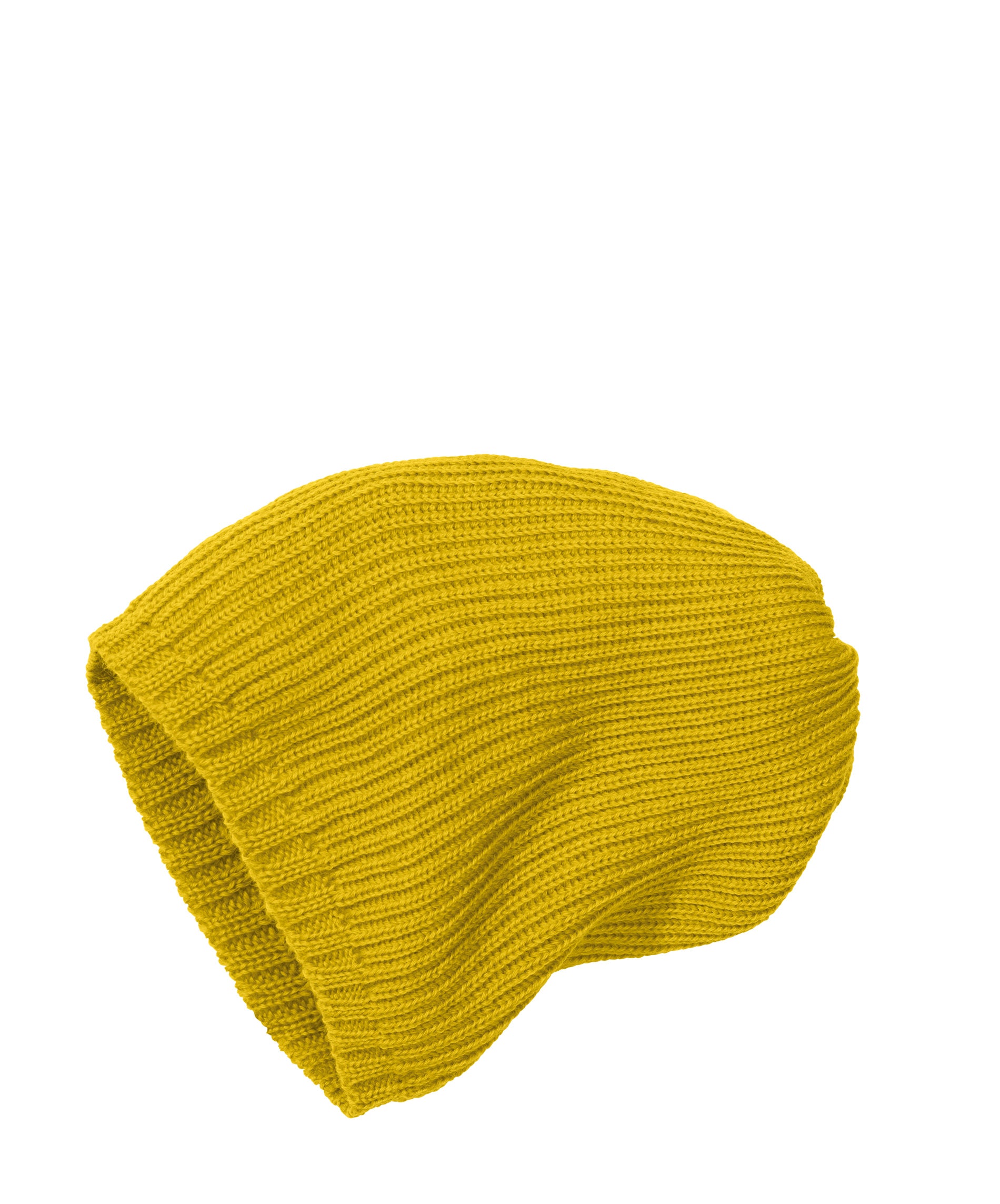 Disana Knitted Wool Hat Curry - Muts Gebreide Wol Curry Geel