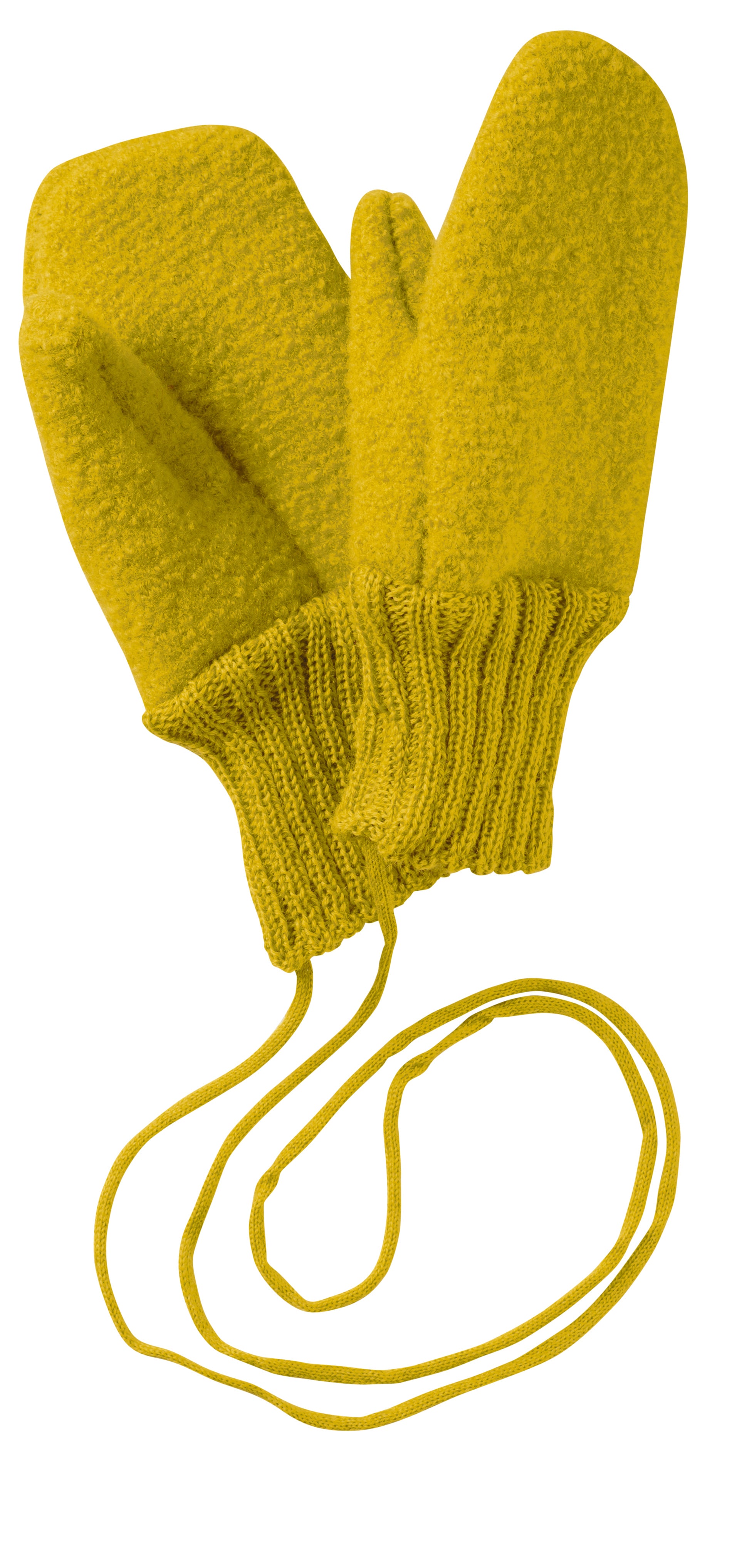 Disana - Boiled Wool Gloves Curry Yellow Gekookt Wollen Wantjes Geel Curry