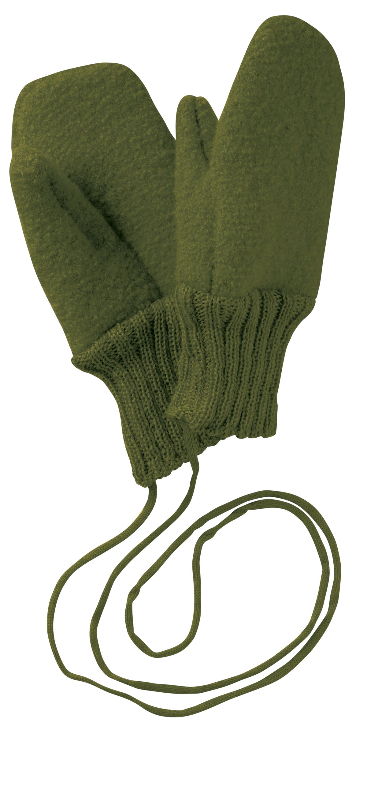 Disana - Boiled Wool Gloves Olive Green Gekookt Wollen Wantjes Olijf Groen