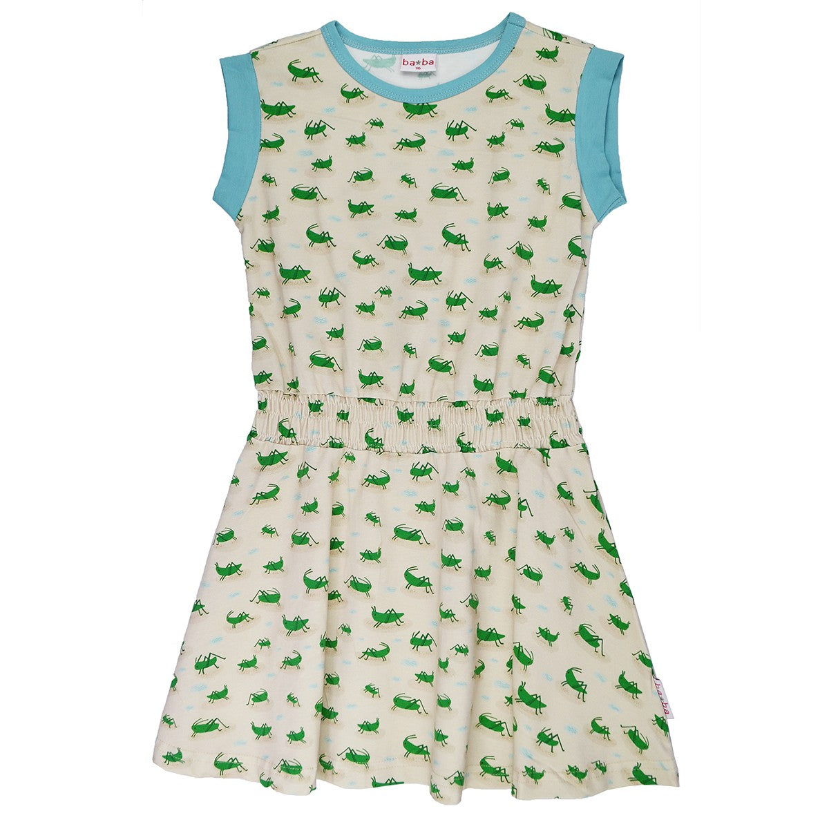 Baba Kidswear - Cindy Dress Jersey Grasshopper