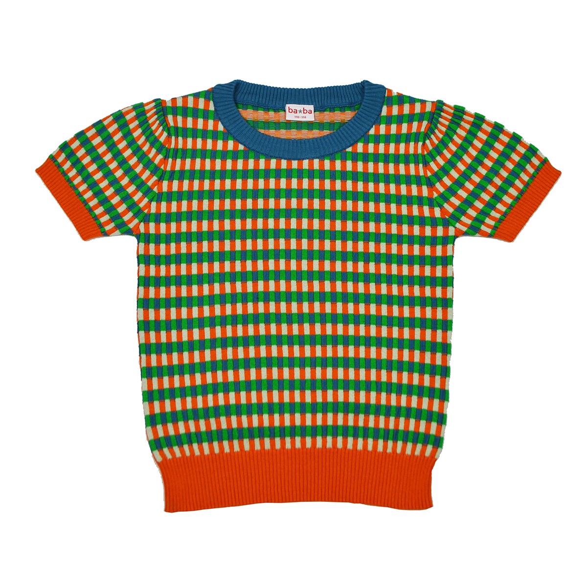 Baba Kidswear - Betty Knit Shirt Faience - T-shirt Truitje Geruit