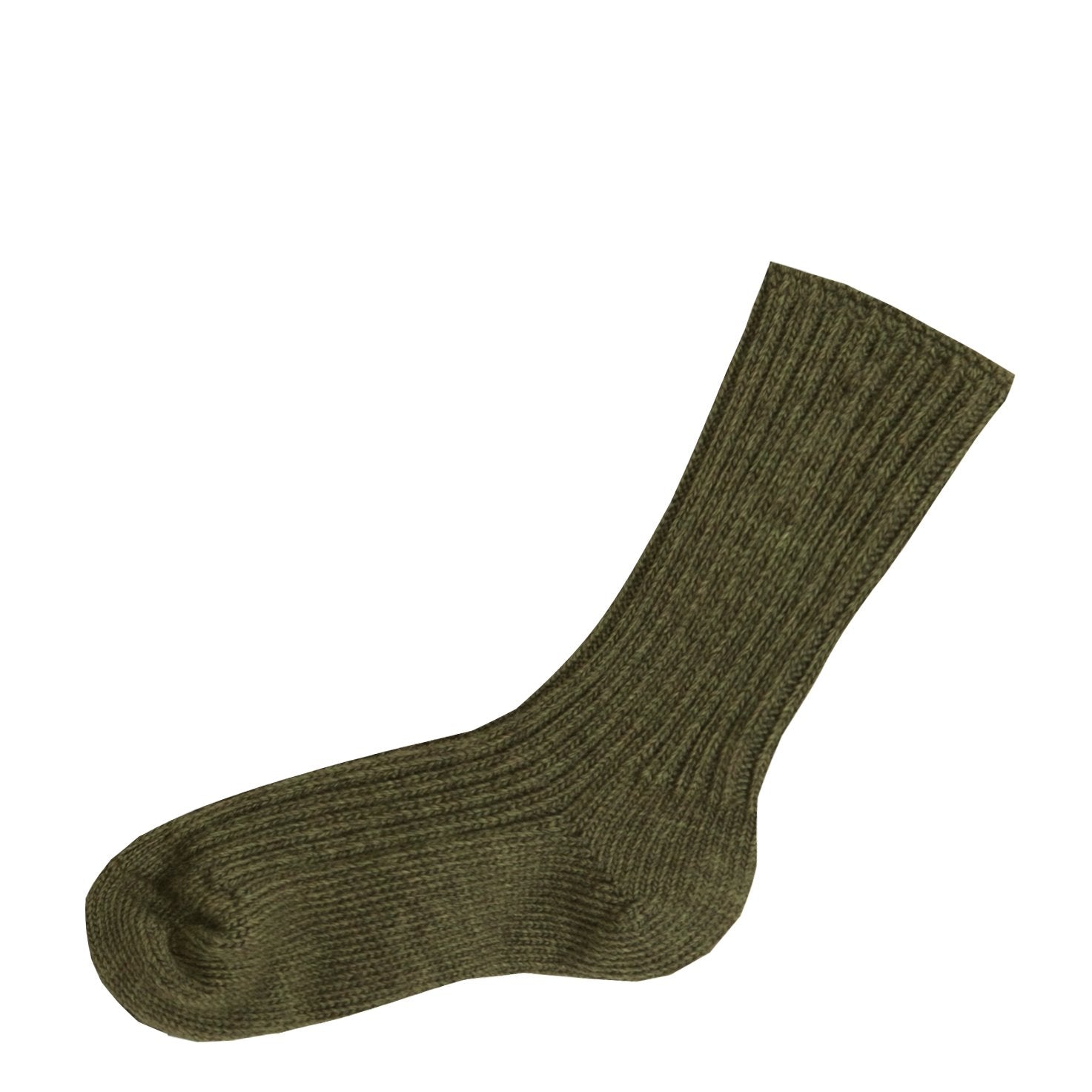 Joha - Wool Socks Dark Moss Melange - Wollen Sokken Mos Donker Groen Melange