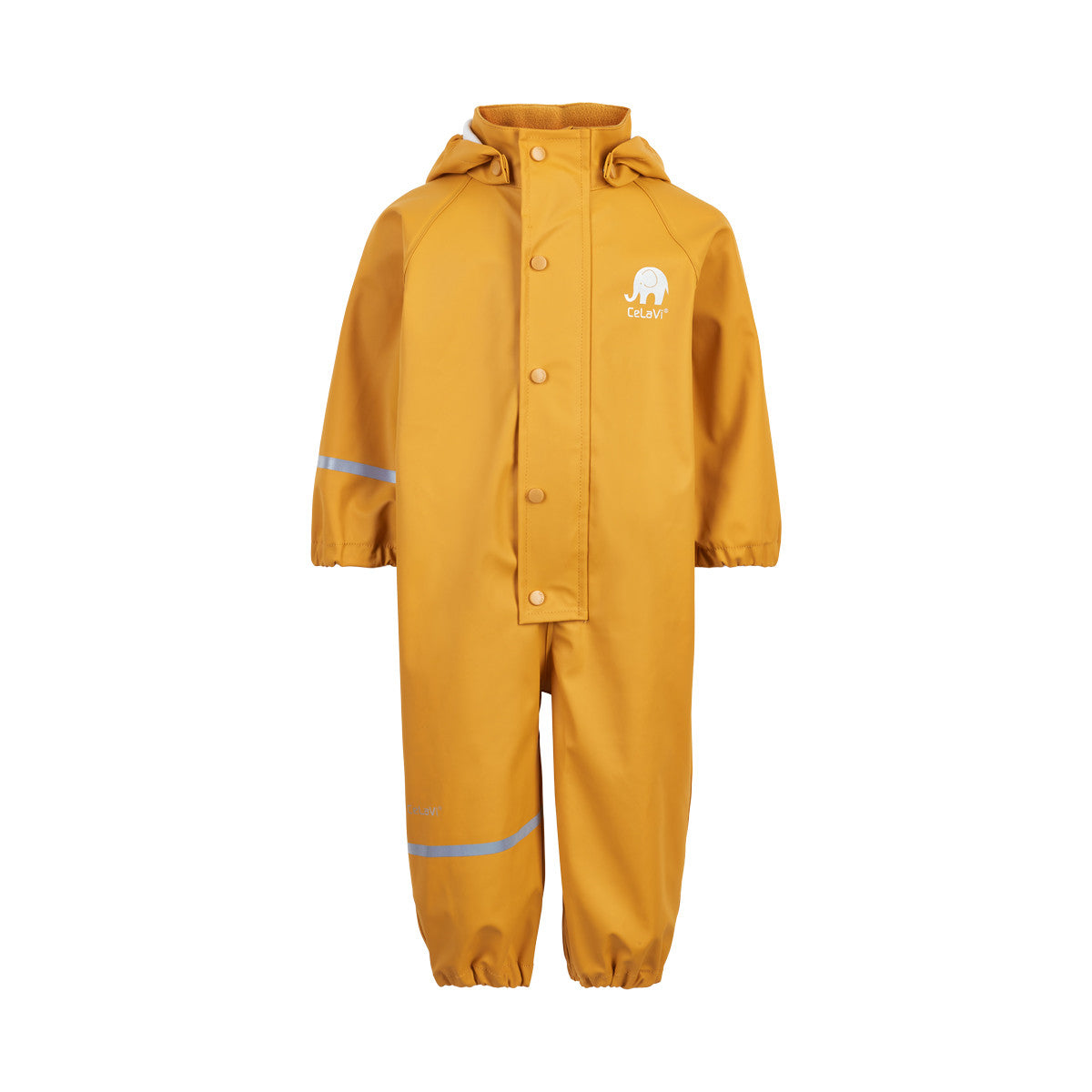 Celavi Rainwear Suit Solid Mineral Yellow - Regenpak Onesie Geel