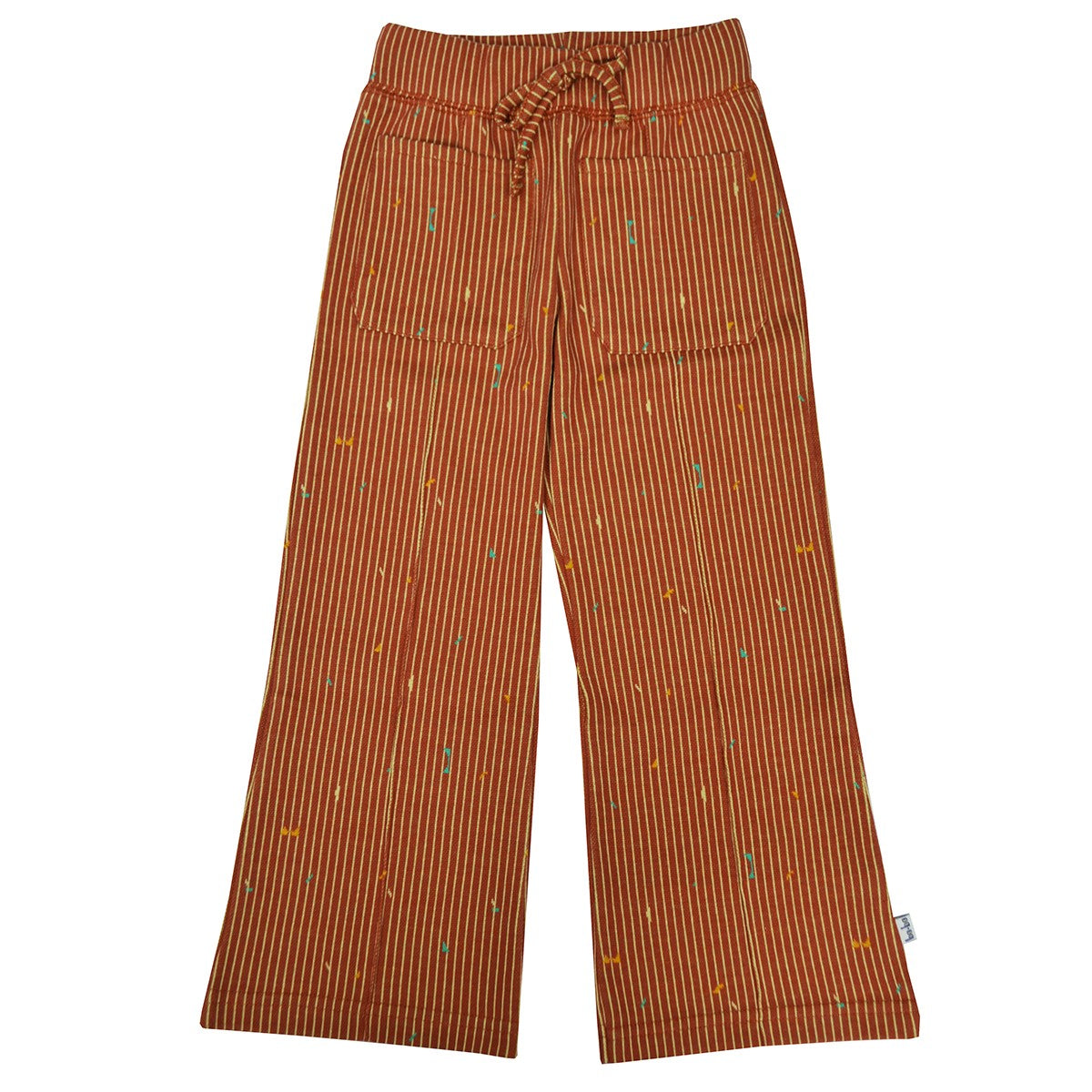 Baba Kidswear - Pocket Pants Playfull Lines Brown