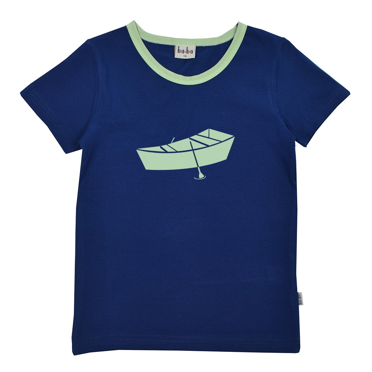 Baba Kidswear - T-shirt Boat Blue - Boot Blauw
