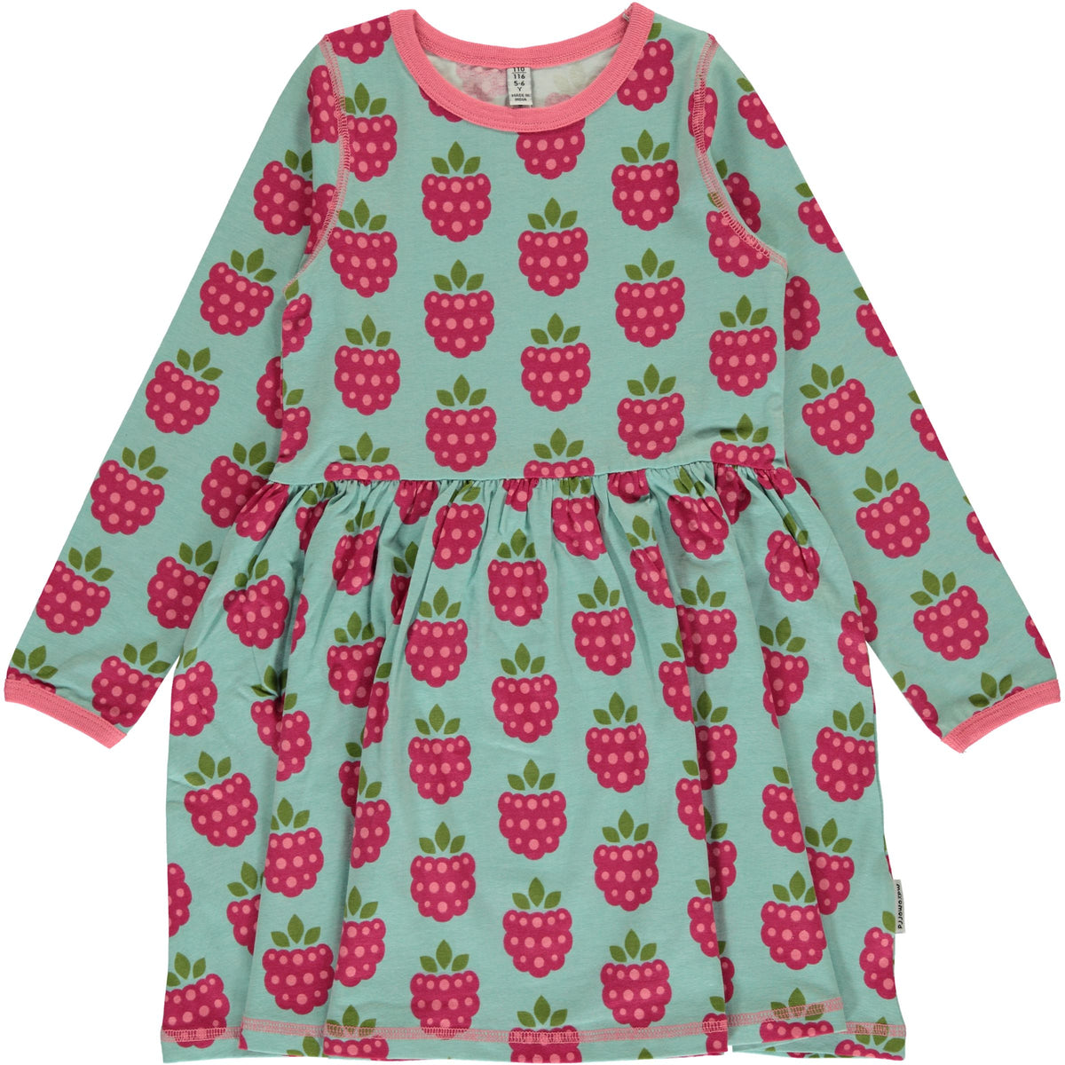 Maxomorra Dress Twirl Raspberry - Zwierjurk Framboos