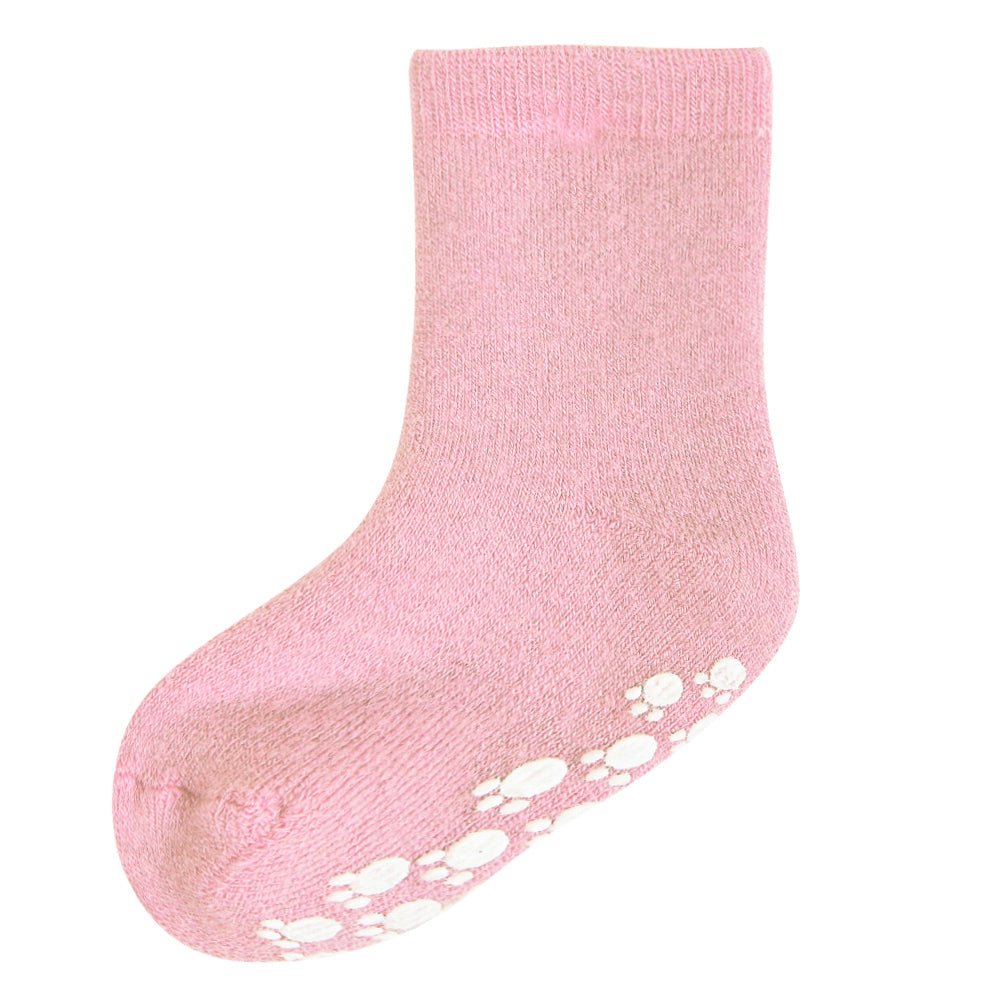 Joha - Wool Socks Anti Slip Soft Pink - Zacht Roze