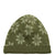Joha - Wool Knit Jacquard Double Layer Hat Green - Muts Groen