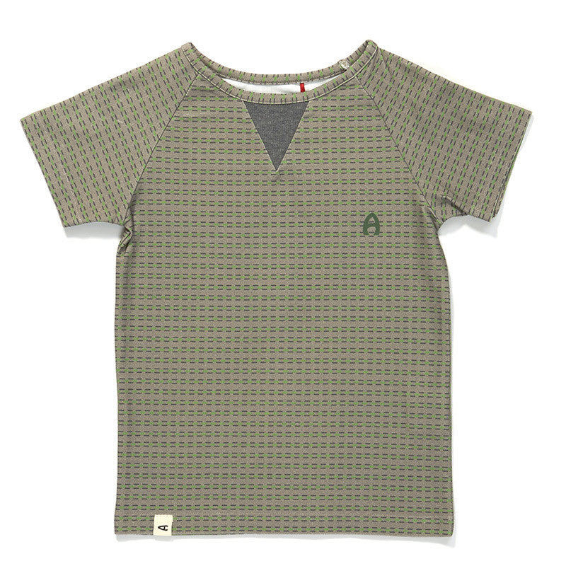 AlbaBaby - Gate T-Shirt Green/Grey Striped