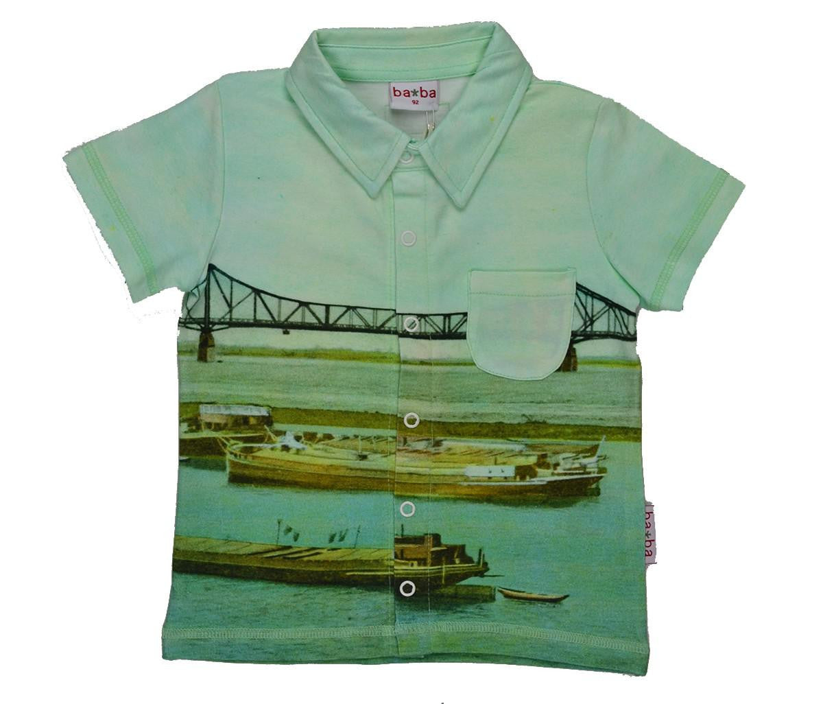 Baba Kidswear - T-Shirt POLO Boat and Bridge