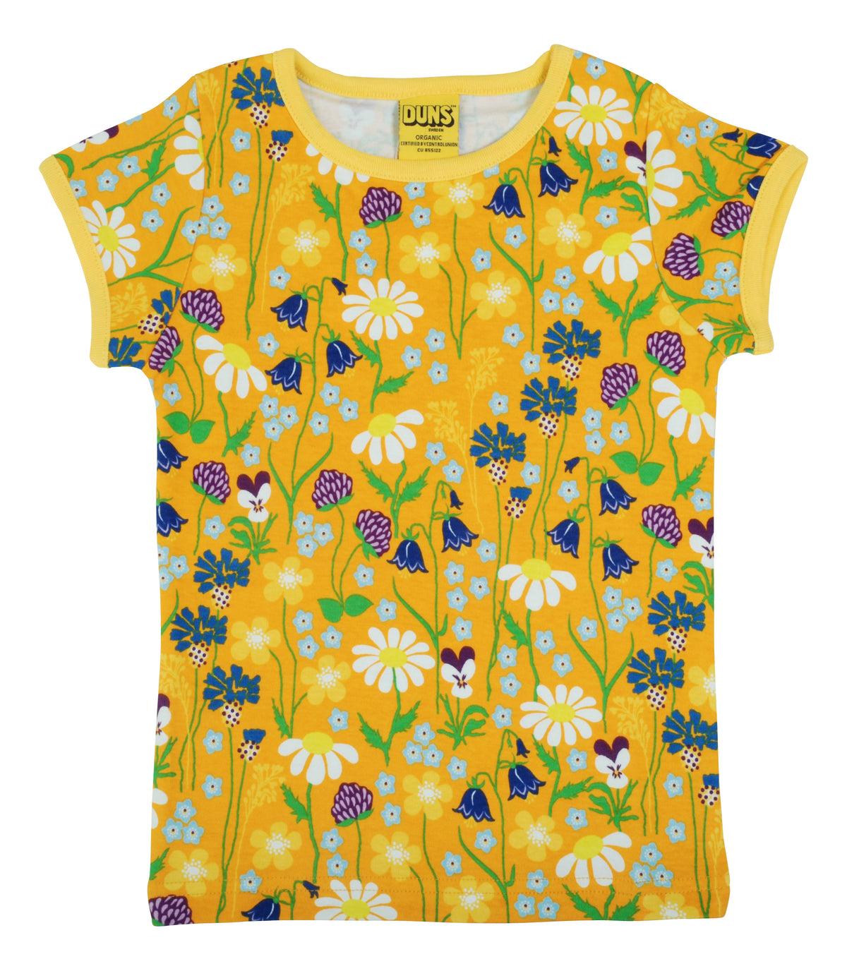Duns Sweden - T-shirt Midsummer Flowers Yellow - Midzomer Bloemen Geel