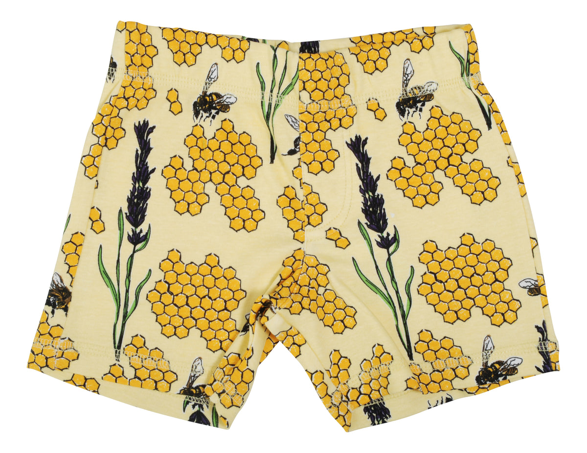 Duns Sweden - Shorts - Korte Broek Bee Yellow Bijen Geel