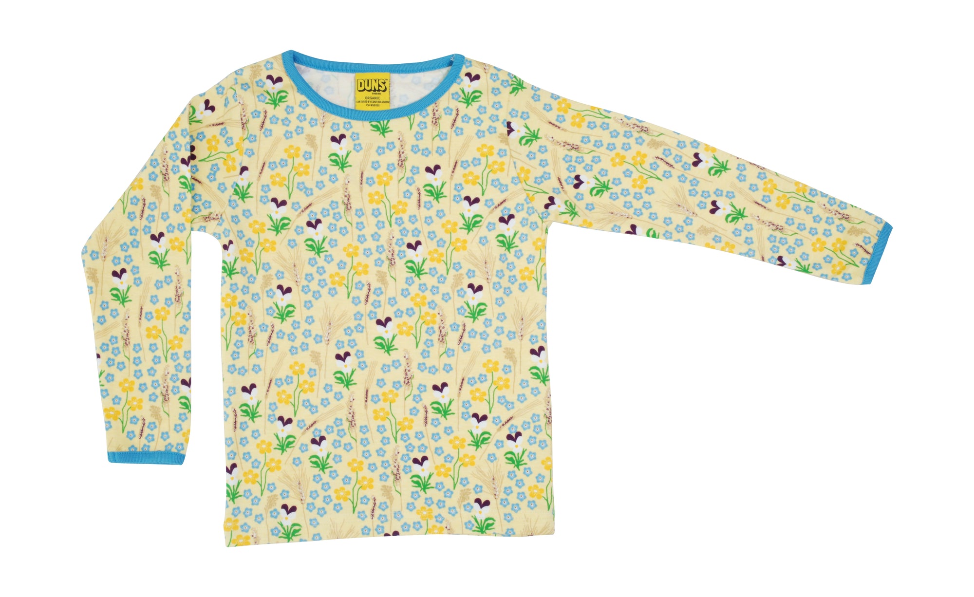 Duns Sweden - Longsleeve Meadow Yellow - Lange Mouwen Shirt Bloemenweide Geel