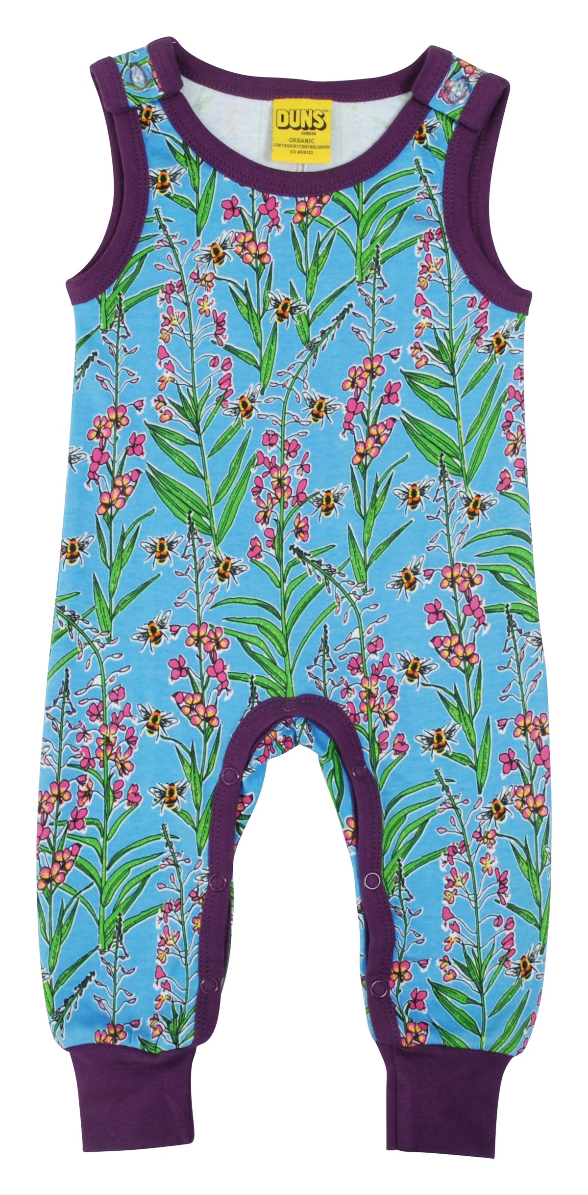 Duns Sweden - Playsuit Willowherb Blue - Mouwloos Pak Wilgenroosje