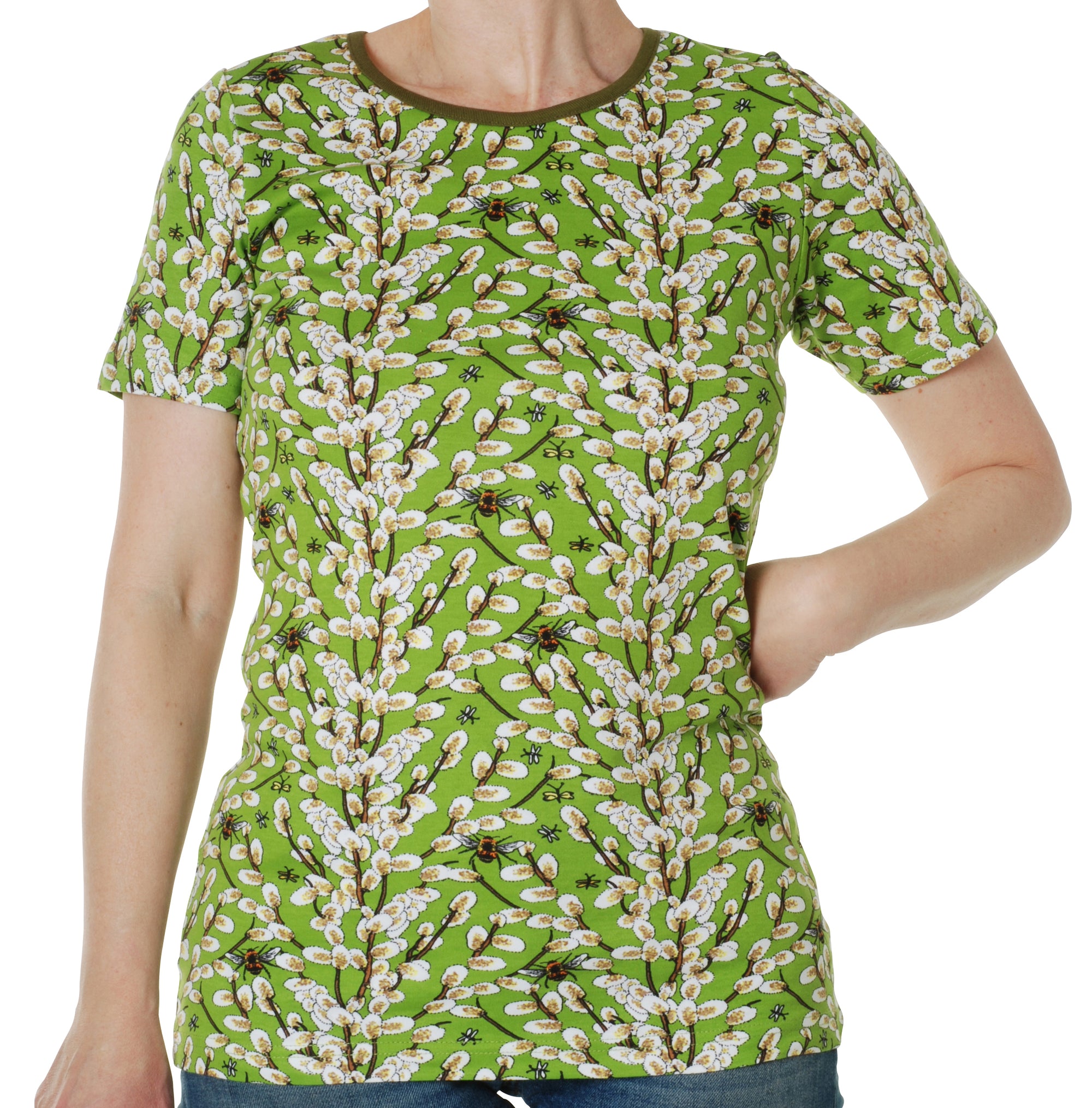 Duns Sweden ADULT T-Shirt Salix Willow Wilgenkatjes Greenery