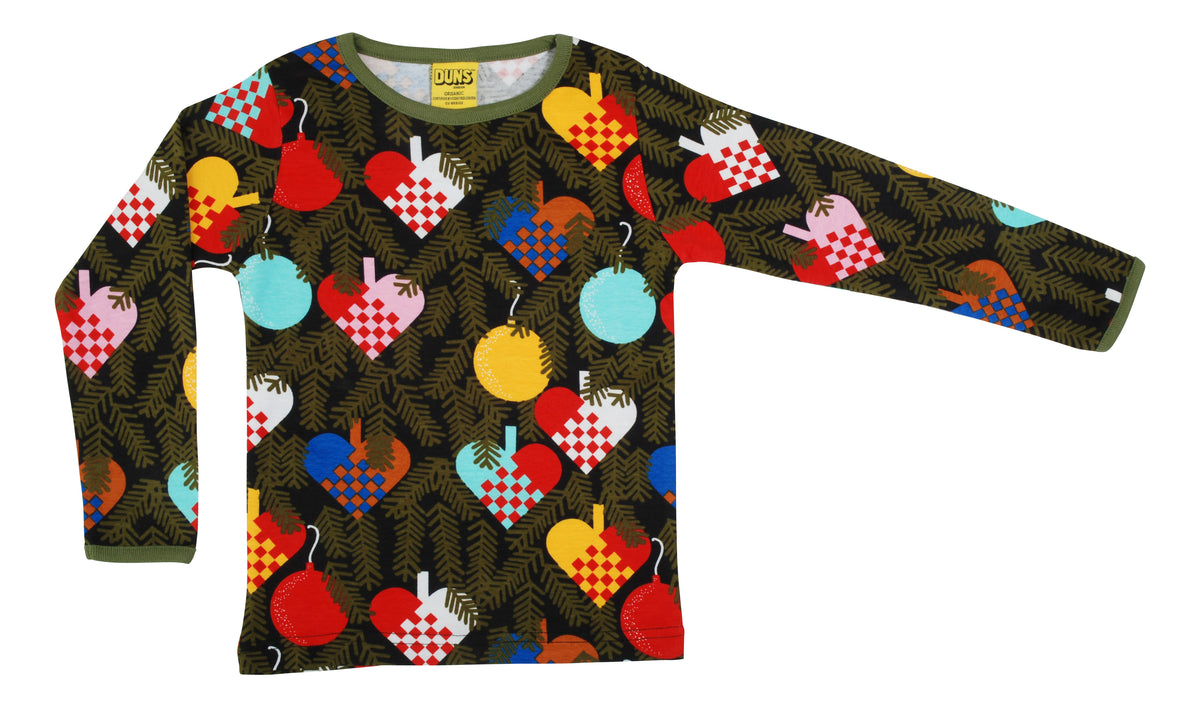 Duns Sweden - Longsleeve Hearts Green - Hartjes Groen