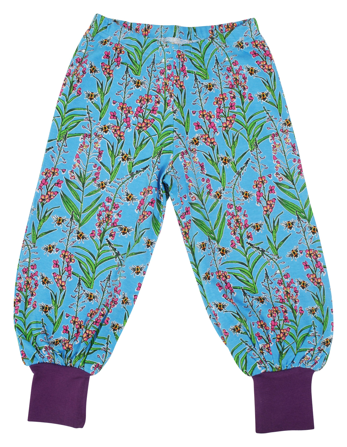 Duns Sweden - Baggy Pants Willowherb Blue - Lange Pof Broek Wilgenroosjes