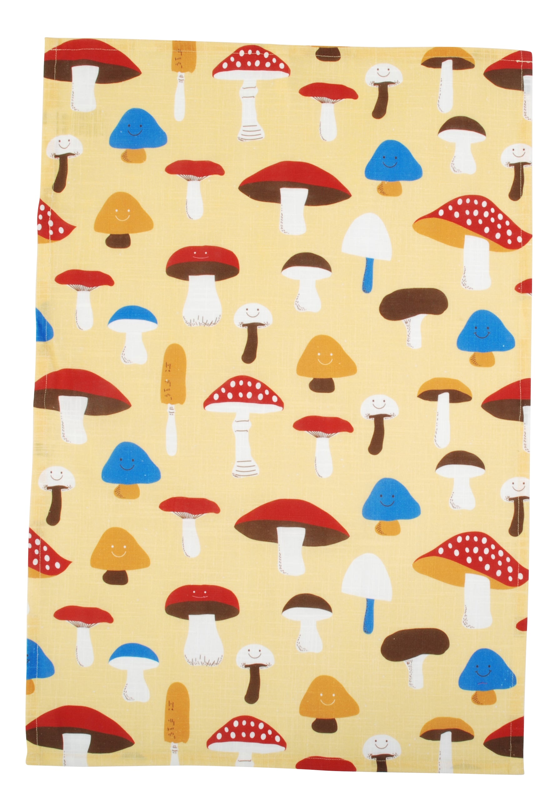 Duns Sweden Kitchen Towel Mushroom Yellow - Paddenstoelen Geel
