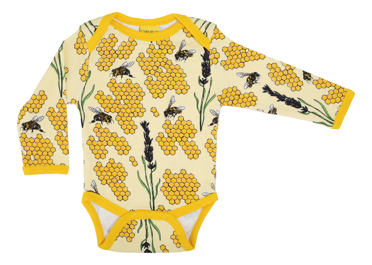 Duns Sweden - Body Romper Bee Yellow Bijen Geel