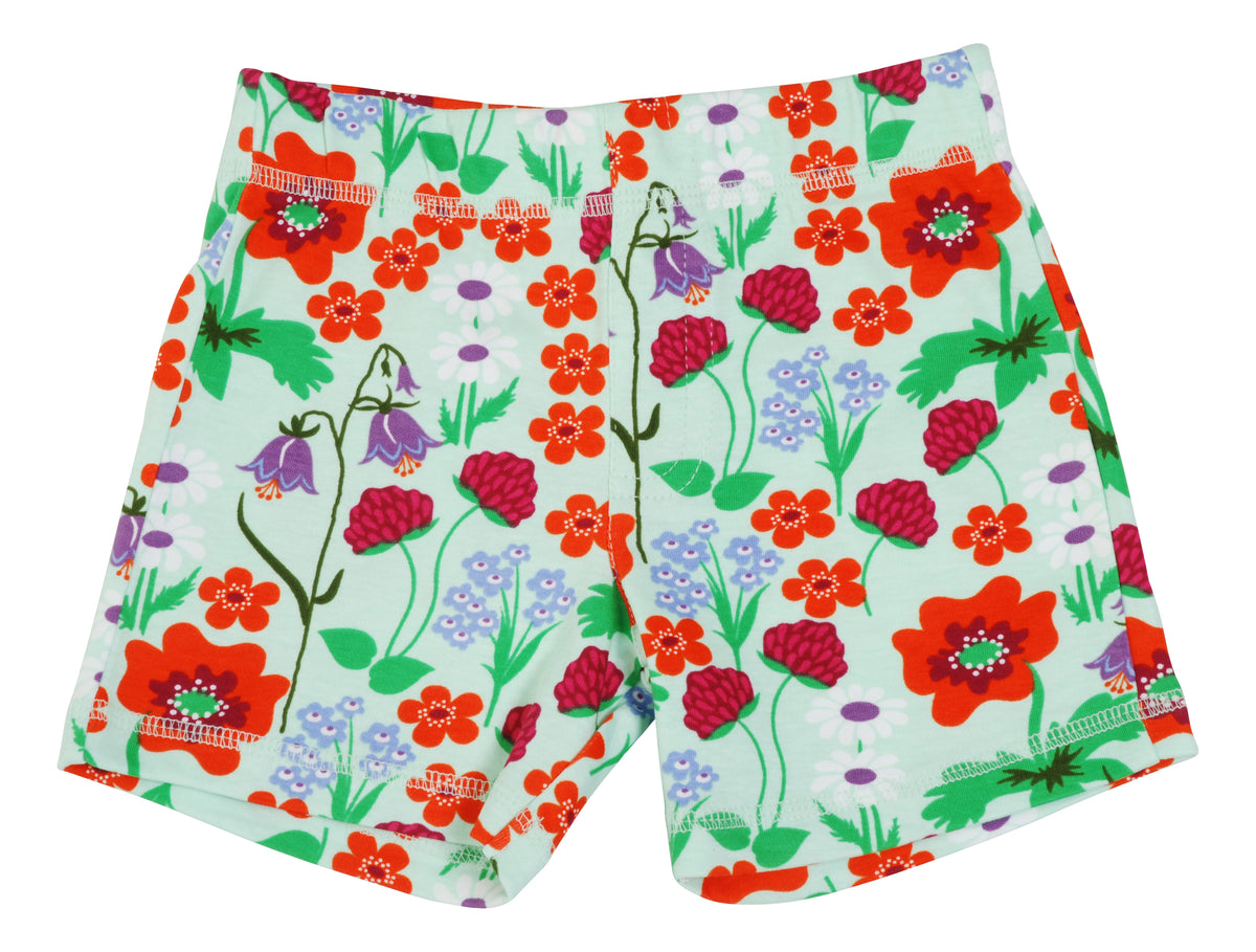 Duns Sweden - Shorts - Korte Broek Summer Flowers Bay Green