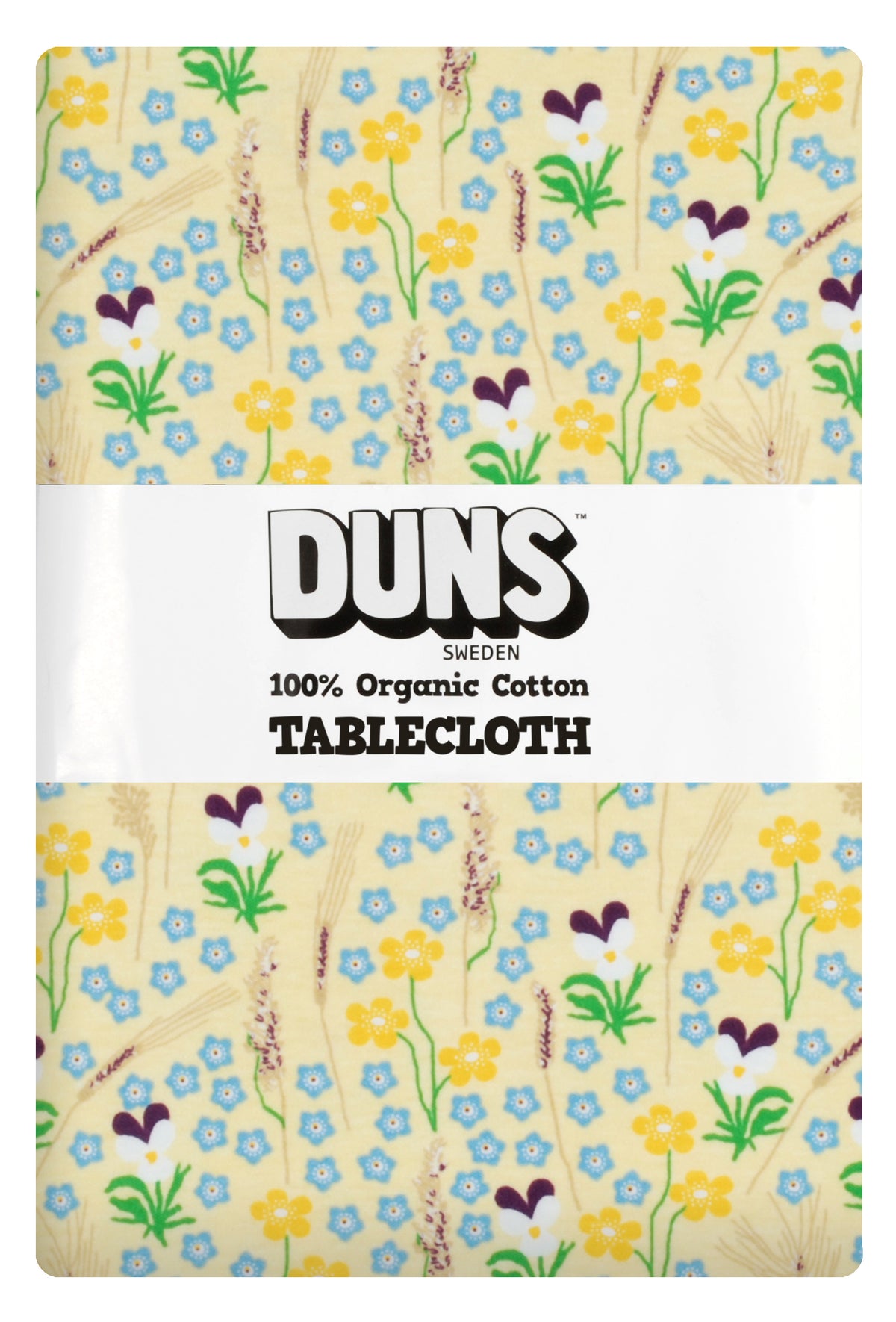 Duns Sweden Tablecloth Meadow Yellow - Tafelkleed Bloemenweide Geel