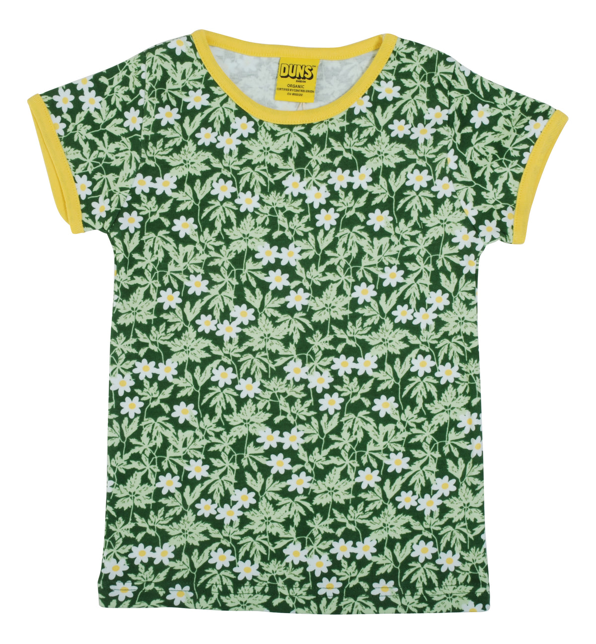 Duns Sweden - T-shirt Wood Anemone Green - Bosanemoon Groen
