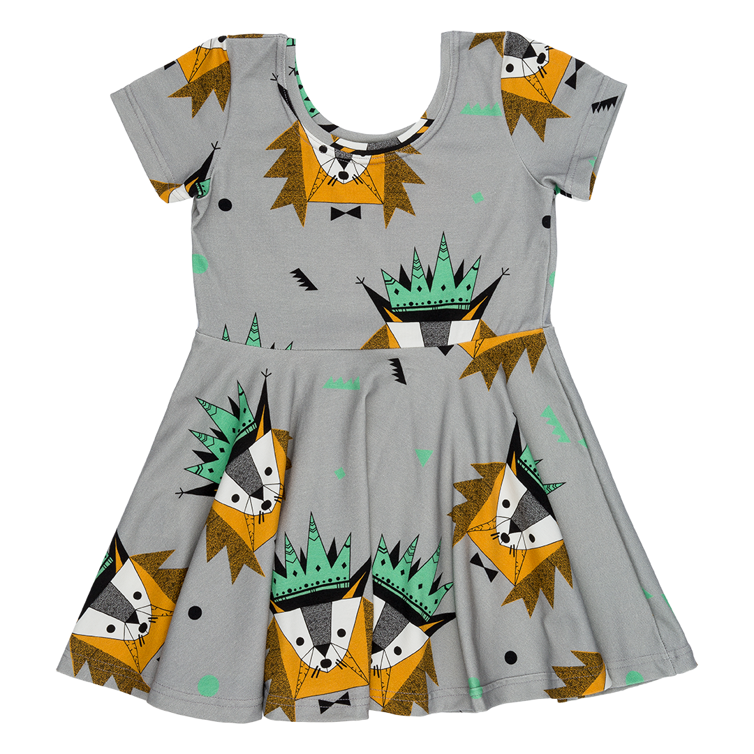 Raspberry Republic - Dress Short Sleeves Mr Bobcat - Jurk Mr Lynx