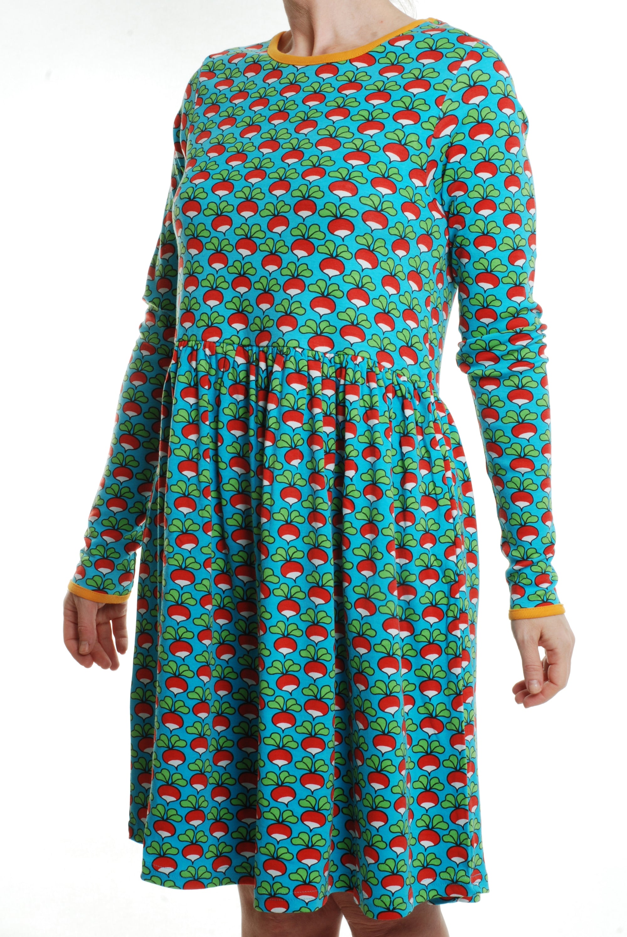 Duns Sweden - LADIES Twirl Dress/Zwierjurk Radish Turquoise DAMES