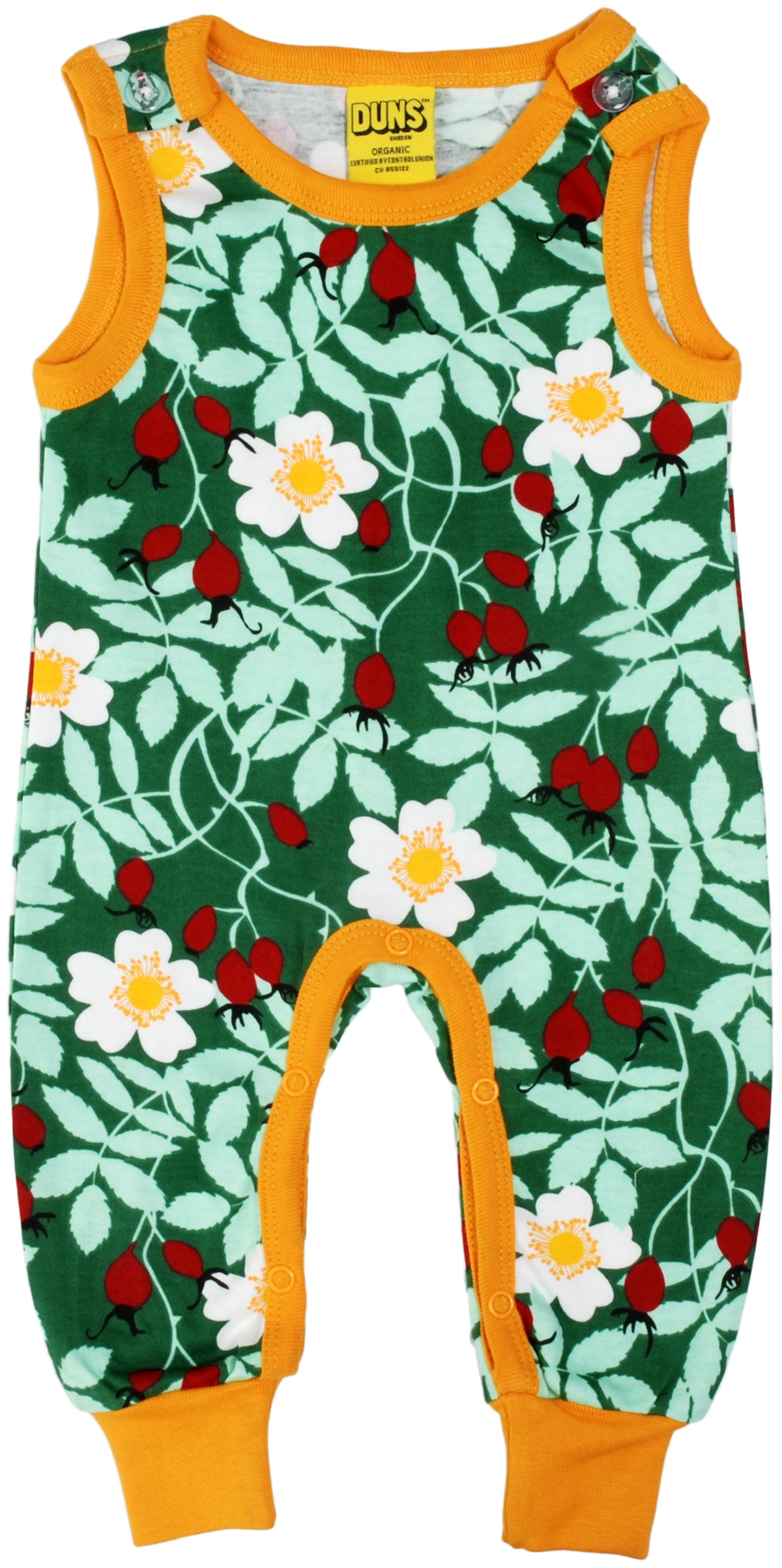 Duns Sweden - Playsuit Rosehip Green Dungarees Rozenbottels Groen