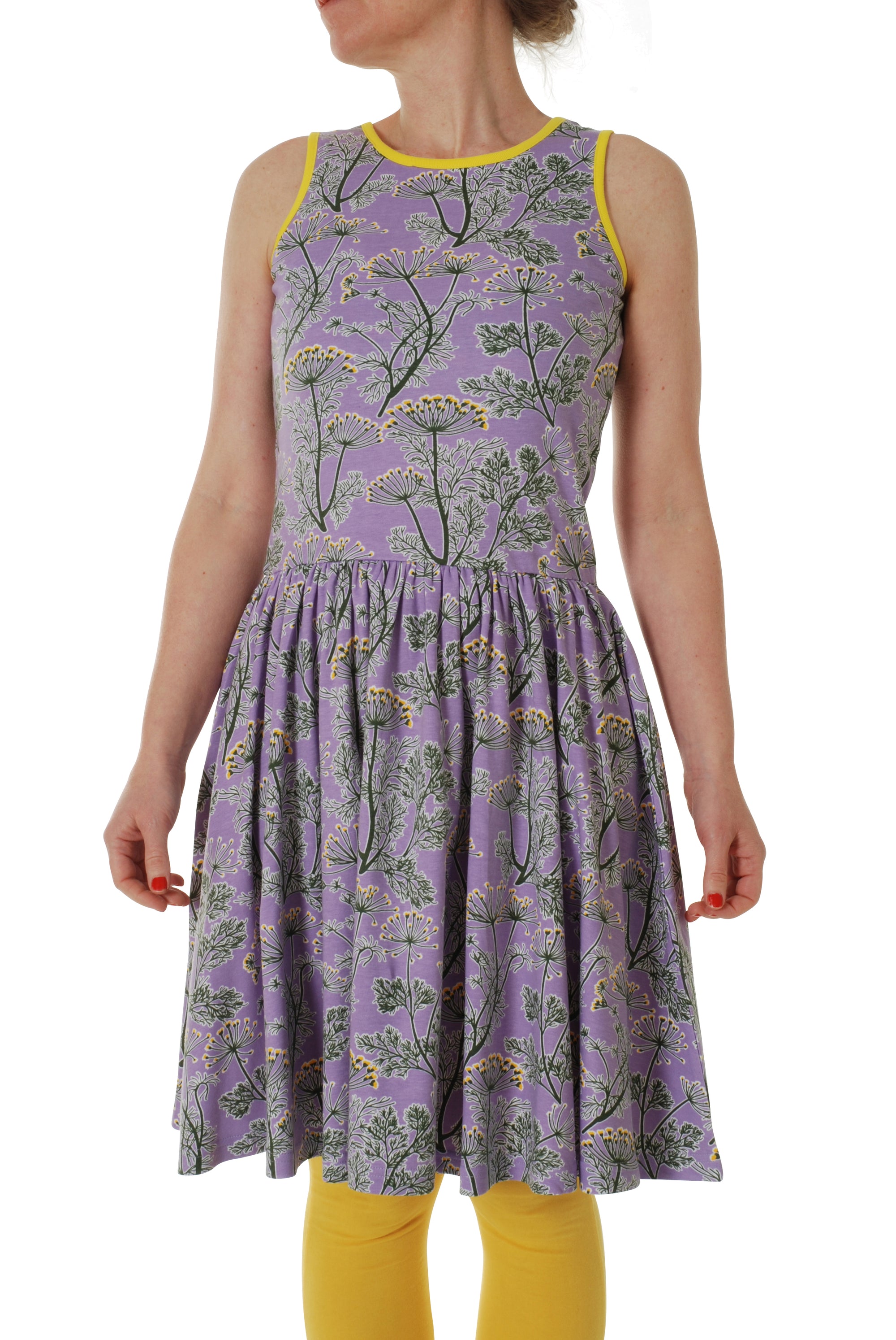 Duns Sweden ADULTS - Sleeveless Dress Dill Violet - Dille Lila