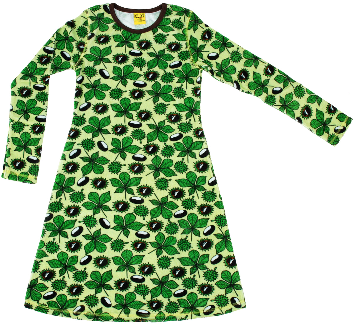 Duns Sweden - Longsleeve Dress Chestnuts Organic Velours