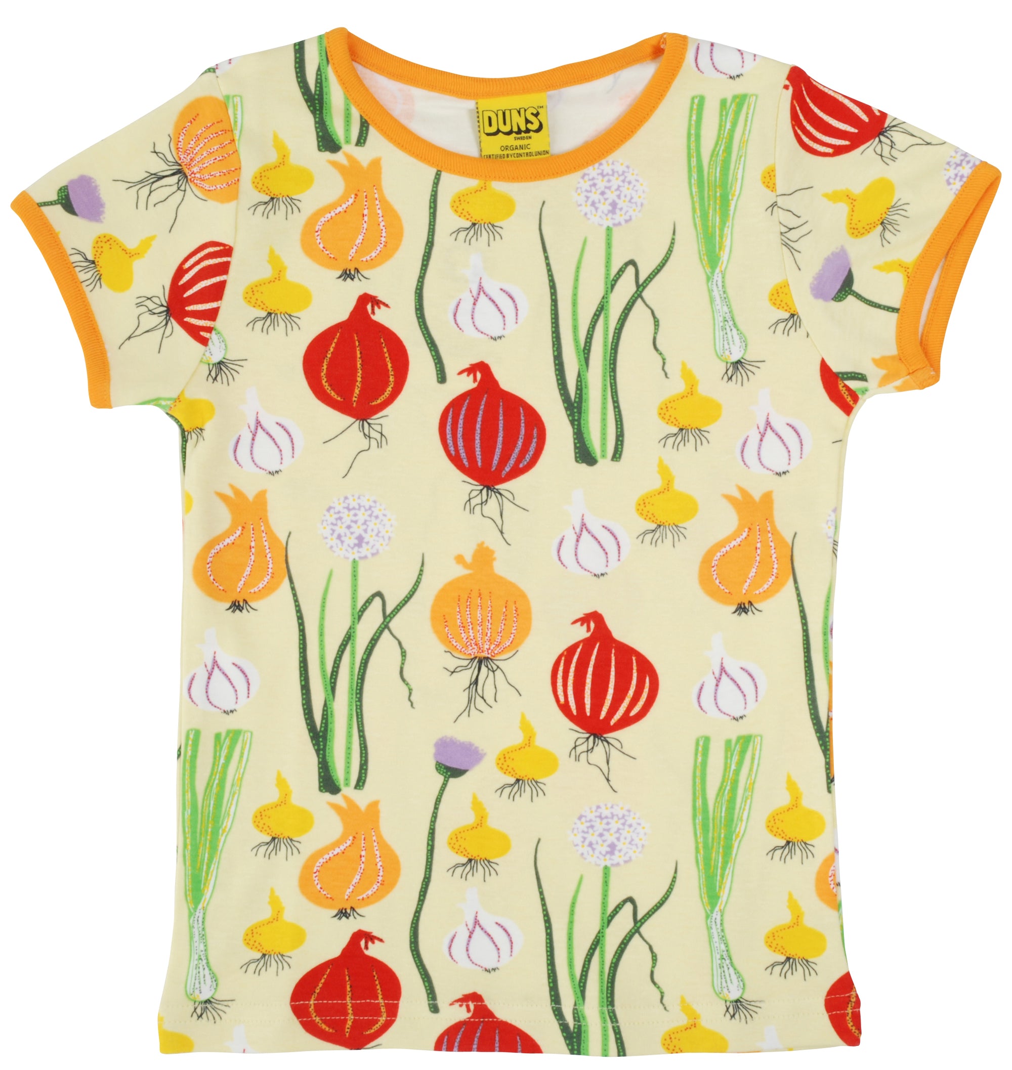 Duns Sweden - T-shirt Garlic, Chives and Onion Pale Green Shirt Knoflook, Bieslook & Ui Zacht Groen