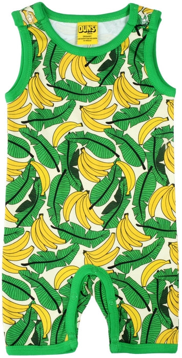 Duns Sweden - Summer Dungaree Bananas Pale Yellow - Playsuit Bananen Lichtgeel