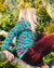 Duns Sweden - Longsleeve Gather Dress/Zwierjurk Radish Turquoise