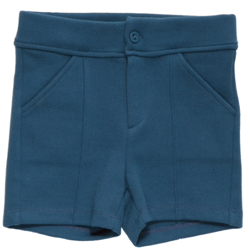 Dis une Couleur - Shorts Bermuda Blue Pockets Korte Broek Blauw met Zakken