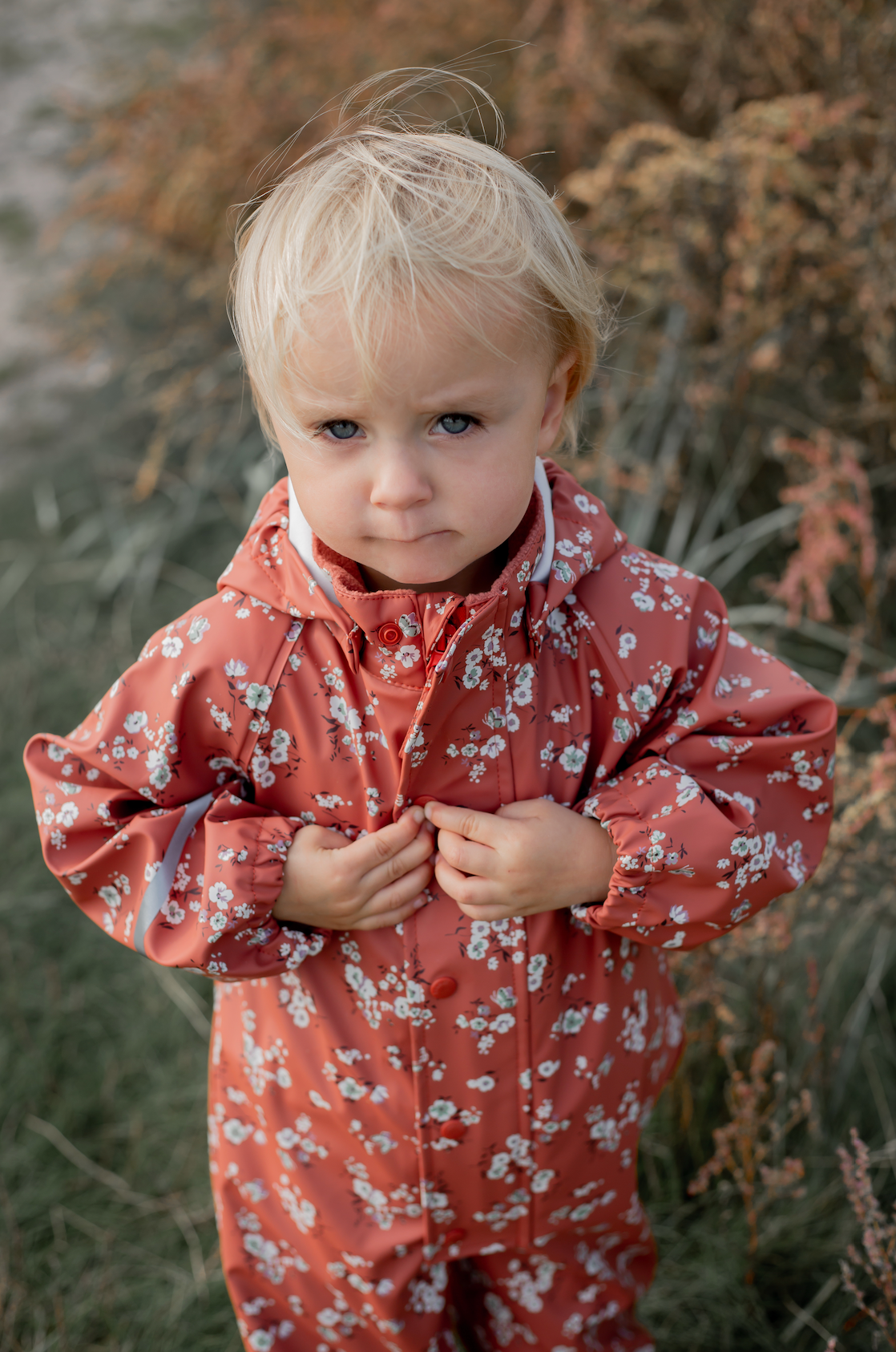 Mens Dank u voor uw hulp wijs Celavi Rainwear Suit Redwood Meadow - Regenpak Onesie Bloemenweide -  GOEDvanToen - Eerlijke & biologische kinderkleding en babykleding