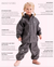 Celavi Rainwear Suit Fleece Slate Gray Bears - Gevoerd Regenpak Bruine Beren