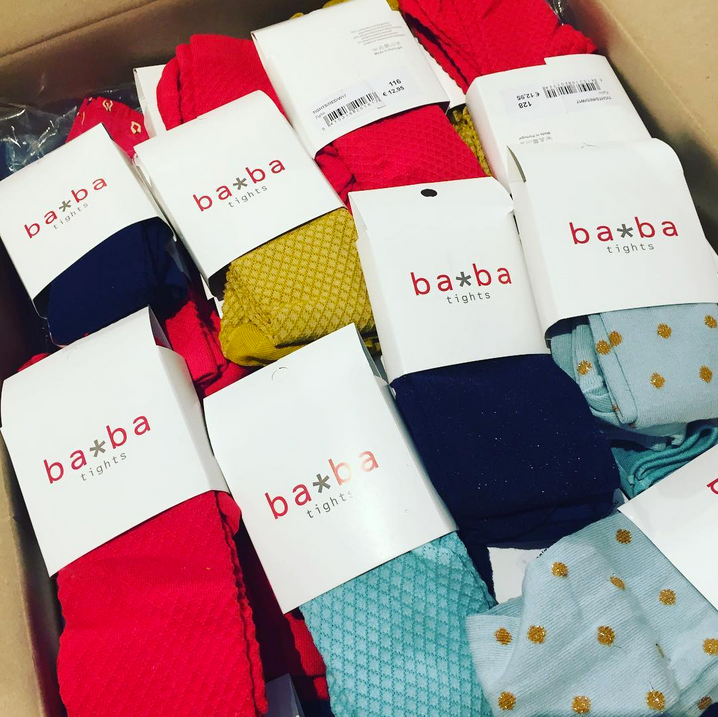 Baba Kidswear Tights Knitwear Blue - Donkerblauwe Maillot