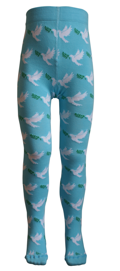 Slugs and Snails - Tights Peace - Maillot Lichtblauw met vredesduif