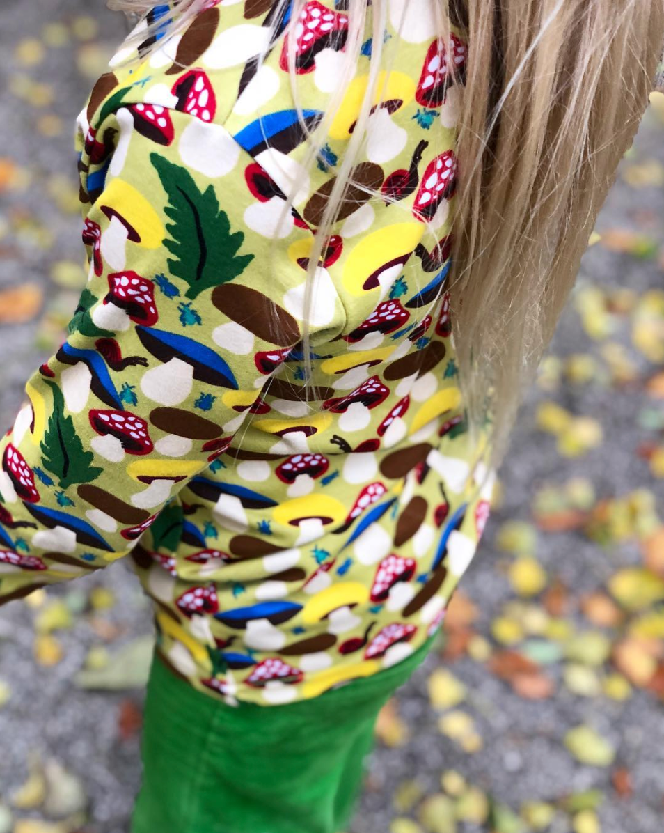 Duns Sweden - Longsleeve Mushroom Green - paddenstoelen