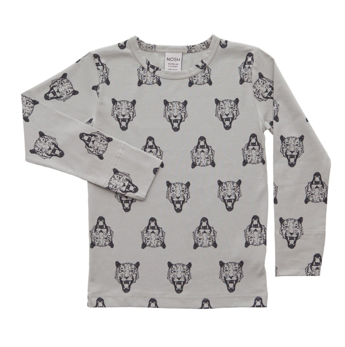 Nosh Organics - Longsleeve Tiger Grey