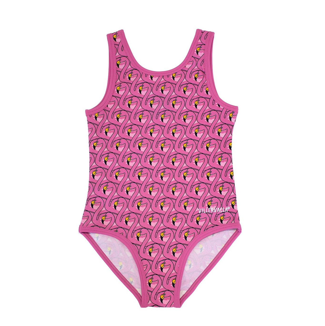 dans Verzending Nationale volkstelling Villervalla - Swimsuit Badpak Flamingo - GOEDvanToen - Eerlijke &  biologische kinderkleding en babykleding