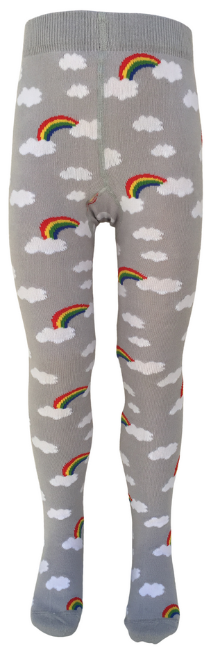 Slugs and Snails - Tights Storm Clouds and Rainbows - Maillot Regenboog